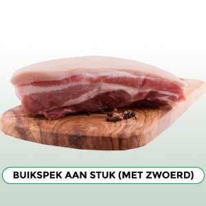 Buikspek aan stuk (met zwoerd)