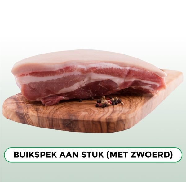 Buikspek aan stuk (met zwoerd)